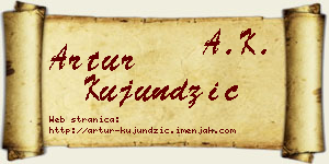 Artur Kujundžić vizit kartica